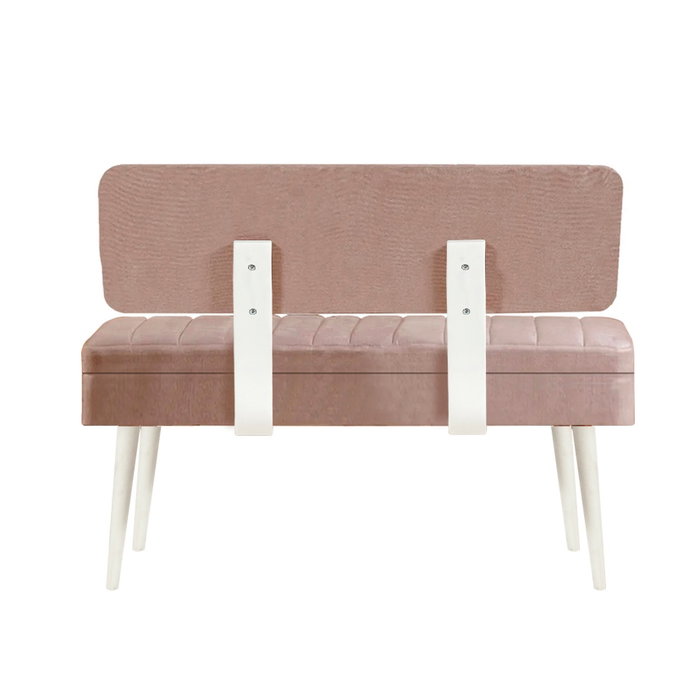 Hanah Home Banco 0900 - 1 - White, Color Blanco y Piedra